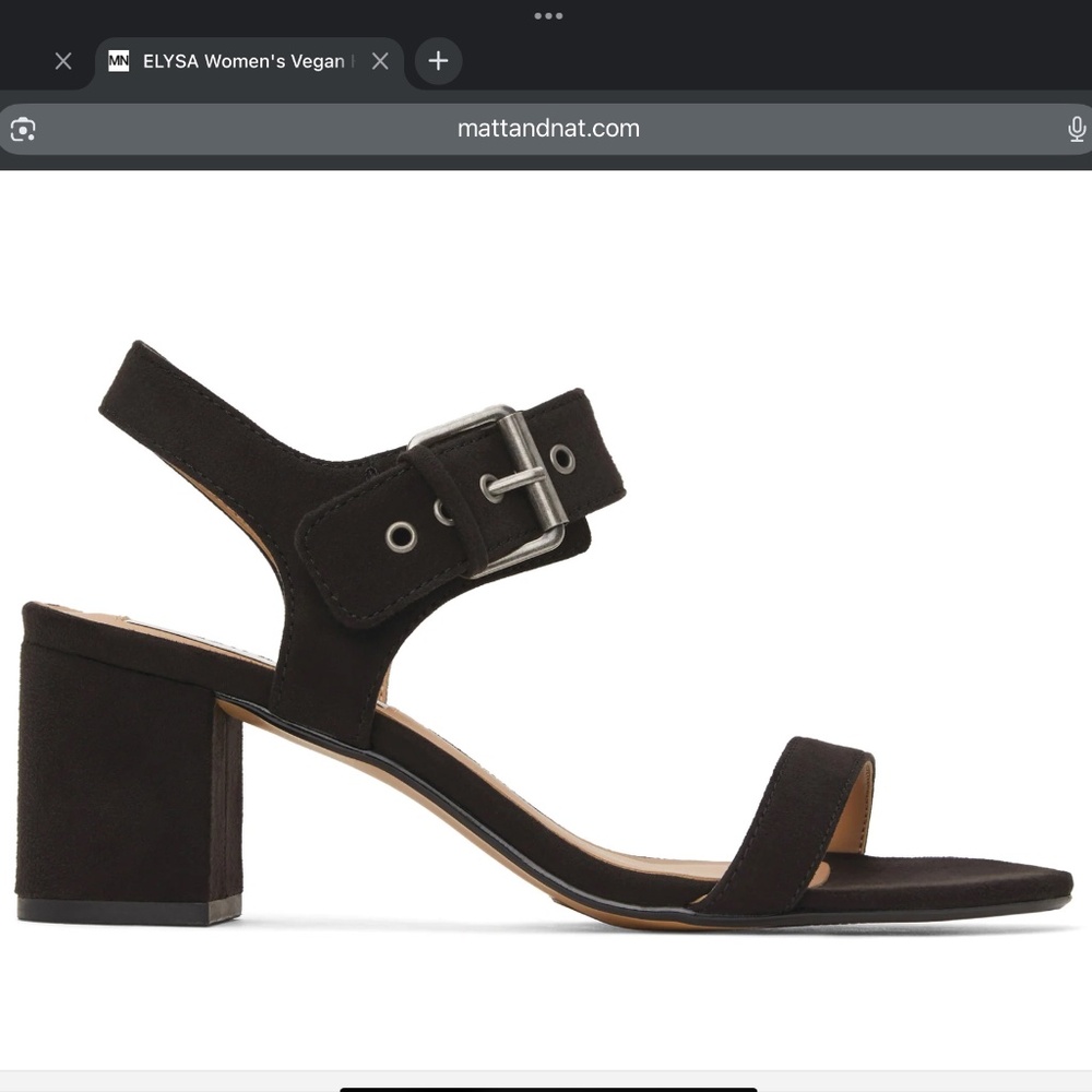 Elysa vegan suede heel